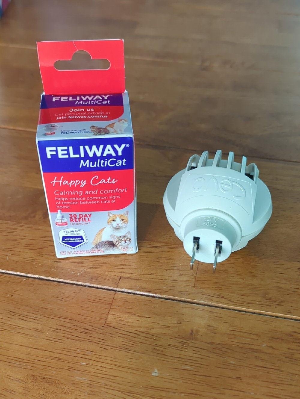 FELIWAY Multicat Happy Cats Calming Diffuser Refill - Red/White